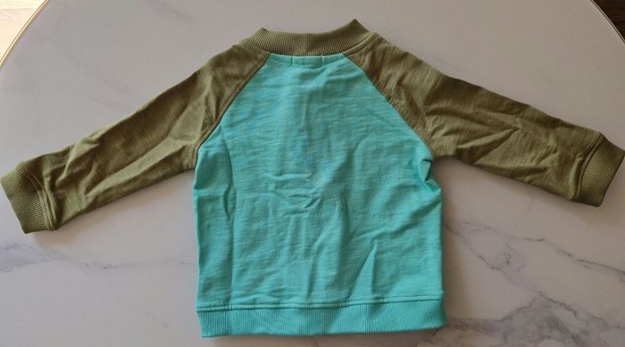 Pull bleu turquoise "Surf" Du Pareil au même 9 mois - photo numéro 3