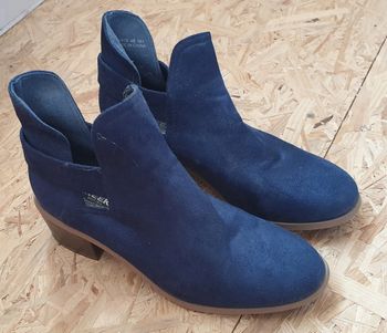 Bottines bleu a talon 39