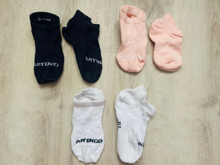3 paires de socquettes artengo 31-34