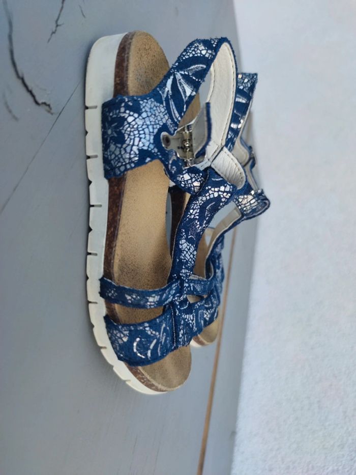 Sandales bleu marine - photo numéro 7