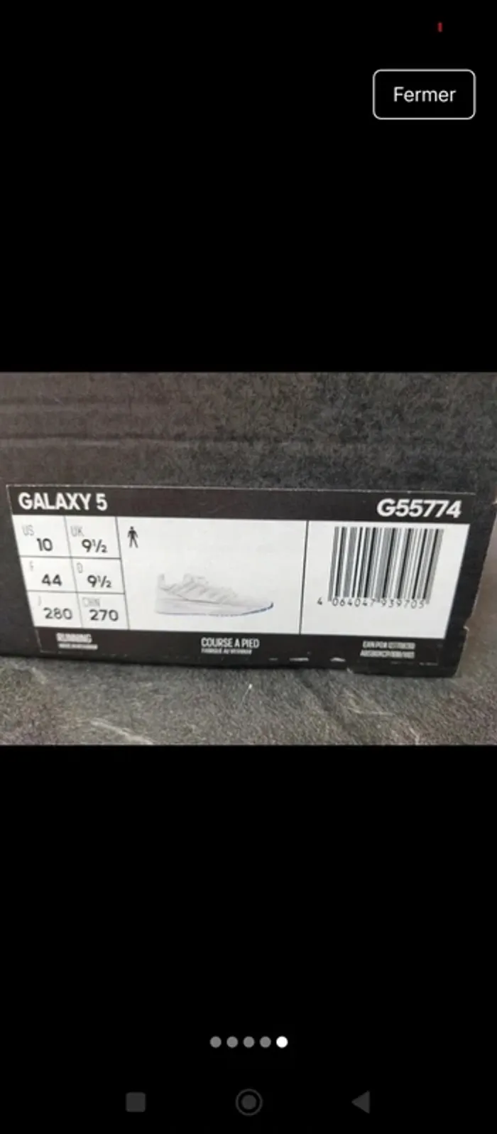 Baskets sneakers homme Adidas Galaxy 5 G55774 - photo numéro 5