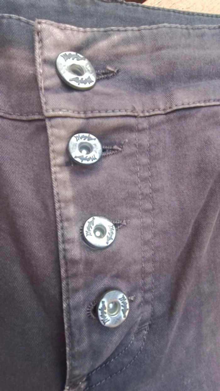Pantalon "Maryley" - Taille M - chocolat - photo numéro 7
