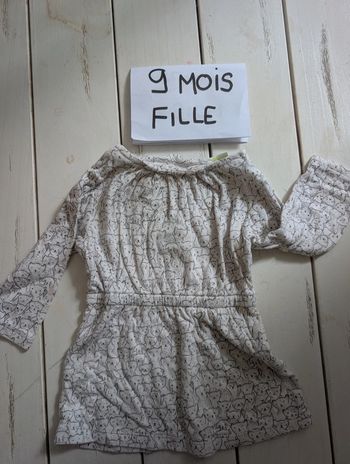 Robe bébé fille 9 mois