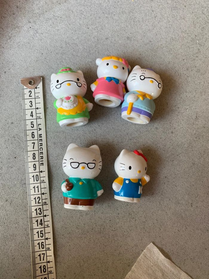 Lot jouet sanrio 1988 figurine hello kitty faille amie possible marionnette doigt jouet du bain - photo numéro 2