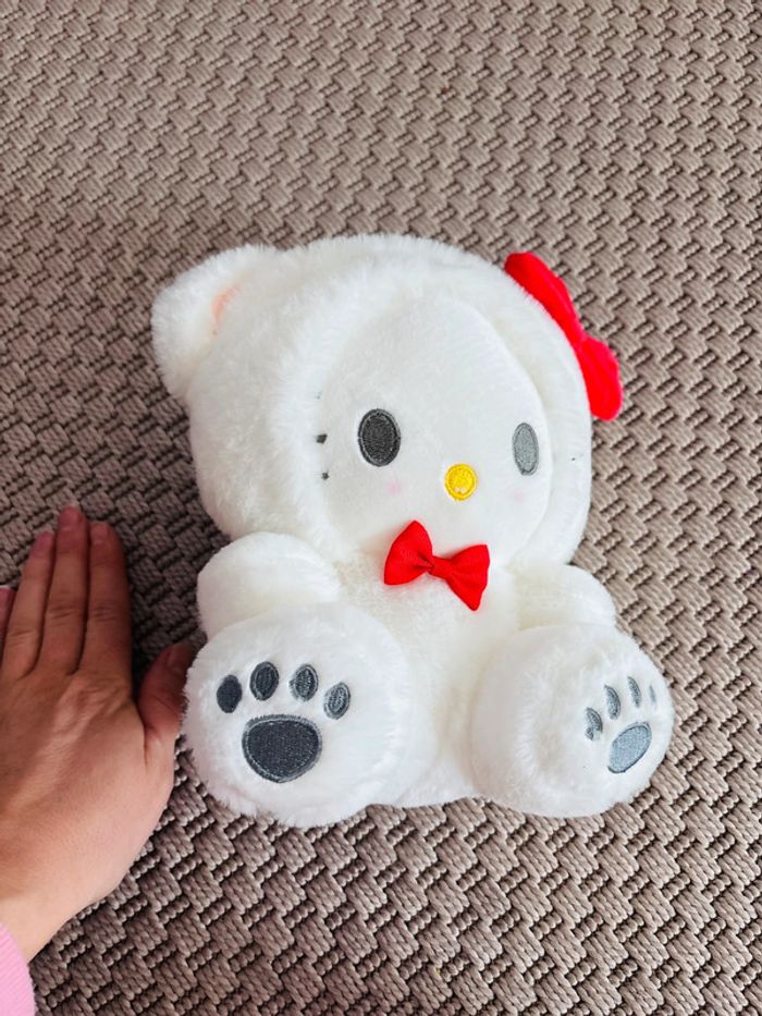 Peluche hello kitty neuf doudou blanc kawaii chat manga - photo numéro 4