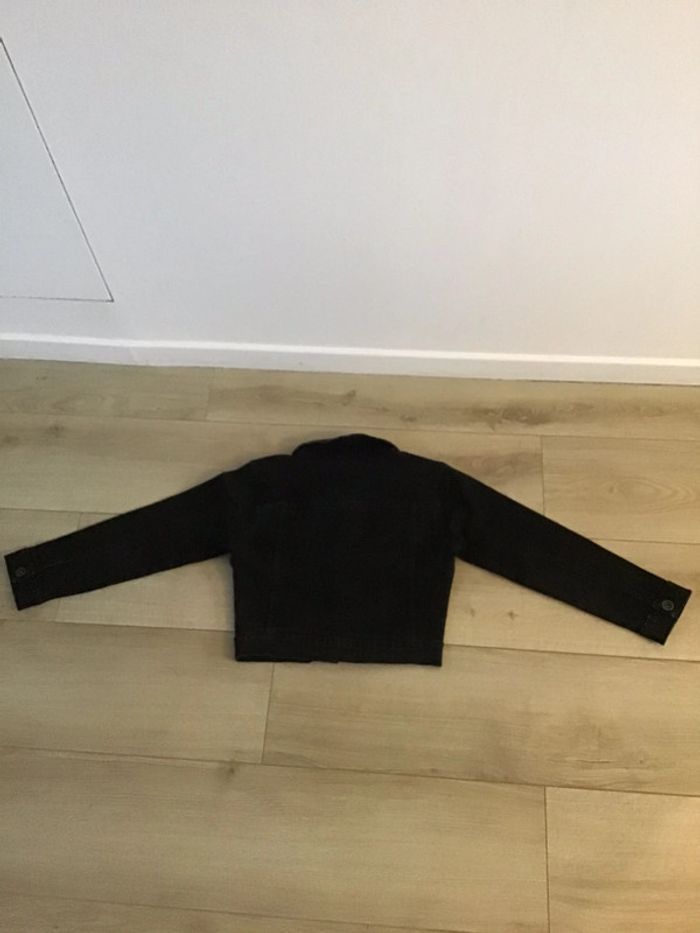 Veste en jeans noire 10 ans - photo numéro 2