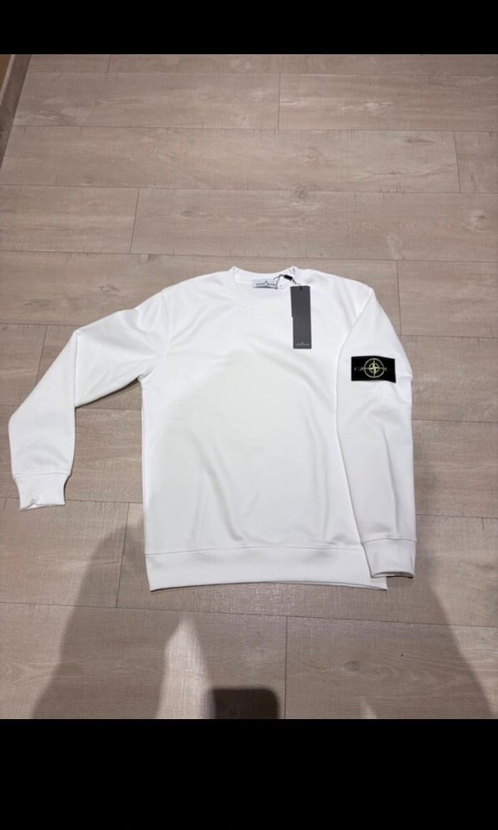 Pull Stone Island blanc - photo numéro 3