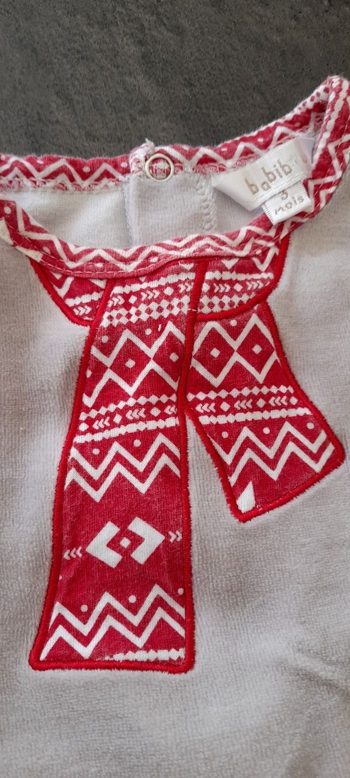 3 mois pyjama Noel patins - photo numéro 2