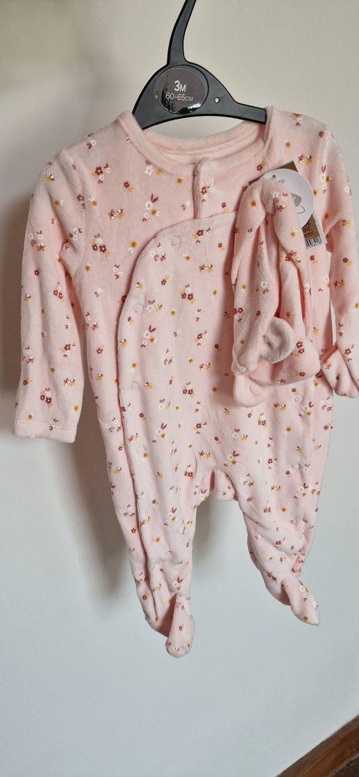 Pyjama et bonnet Inextenso 3 M - photo numéro 2