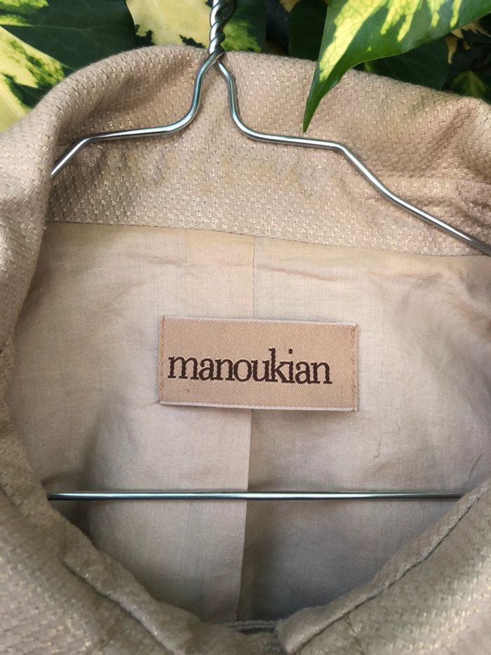 Petite veste blazer Alain manoukian beige irisé - photo numéro 11