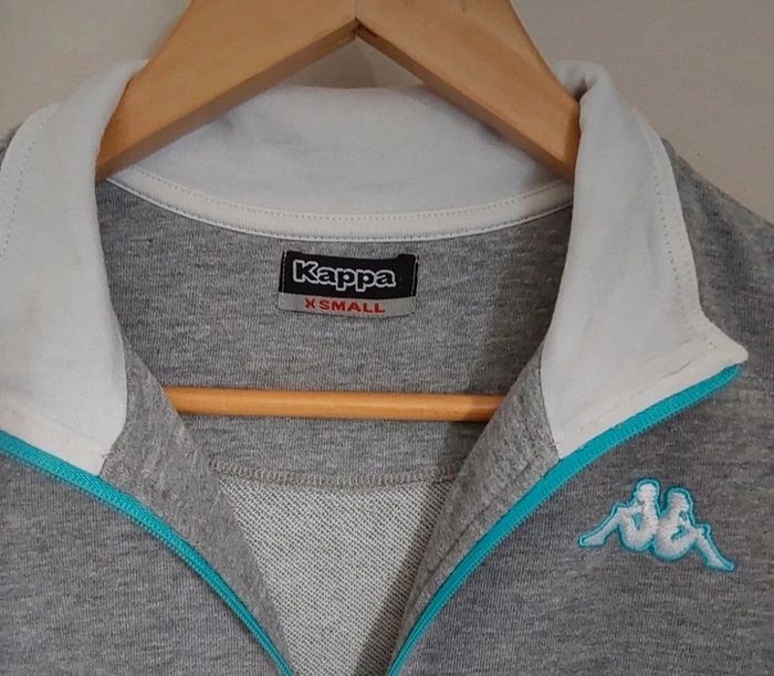 Veste en sweat grise Kappa T 34 - photo numéro 3