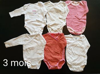 Lot bodies manches longues