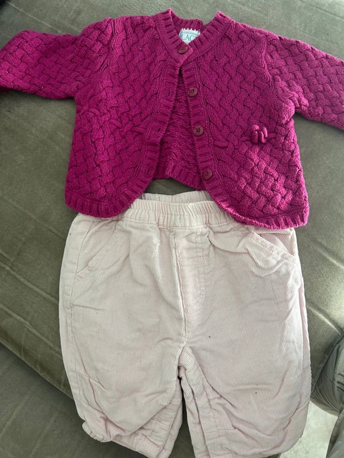 Ensemble fille 1 mois