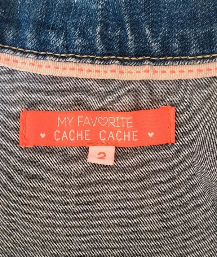 Veste en jean bleue Cache Cache Taille 2 - photo numéro 7