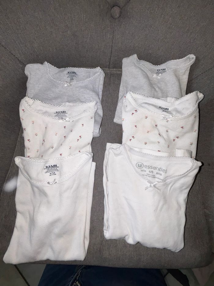 Lot de maillot de corps 5 ans