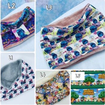 snood cache cou enfant Lilo et Stich Disney