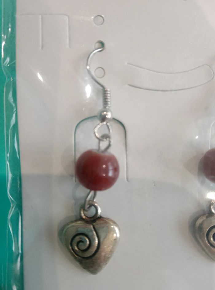 Boucles d'oreilles pendantes Femme Fille - photo numéro 2