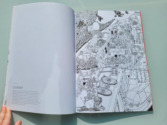 Grand cahier de coloriage Colorier Londres, éditions Marabout (47) - photo numéro 4