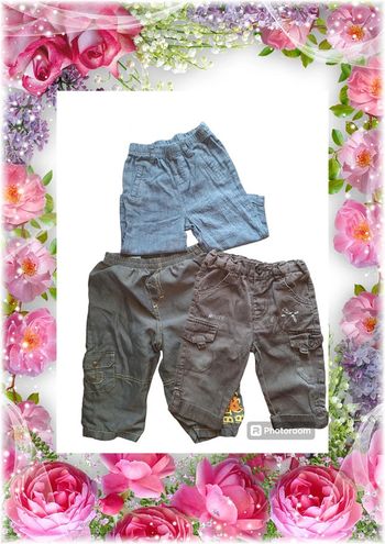 💫🌸 Lot de 3 pantalons pour bébé garçon 🌸💫