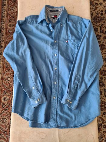 Chemise bleue homme Tommy Hilfiger taille M