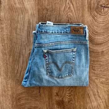 Jean/pantalon bleu Levi's 515 Bootcut/flare, femme, taille : 16 M (44 taille française)