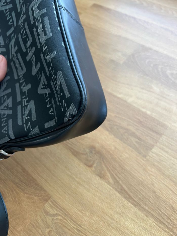 Sac en cuir et tissu lancaster - photo numéro 3