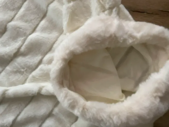 Poncho doux couleur crème neuf TU - photo numéro 2