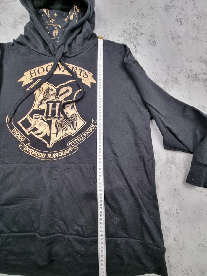 Pull à capuche Harry Potter noir/doré, XXL Hommes - photo numéro 8