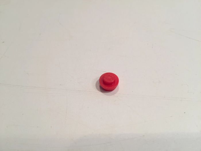 lot x2 Assiette ronde 1x1 rouge 4073 pièce détachée Lego #A14 - photo numéro 3