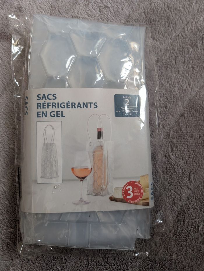 Lot de deux sacs réfrigérants en gel
