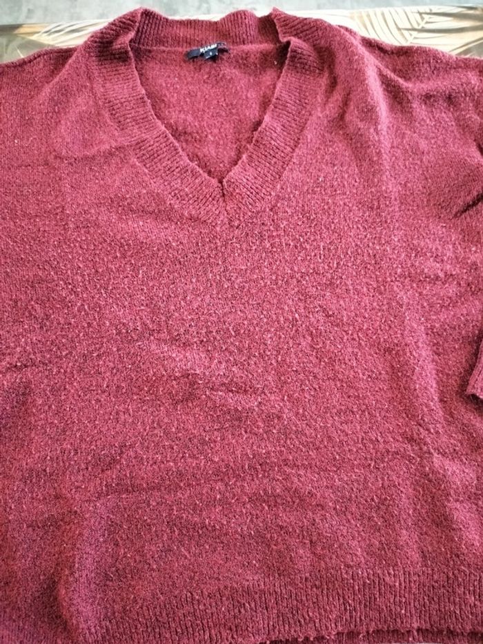 Pull bordeaux S femme - photo numéro 3