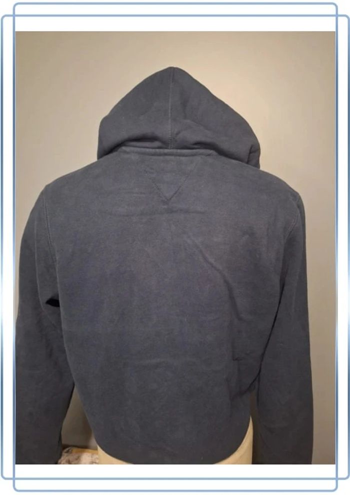 Sweat à capuche / hoodie full zip tommy Hilfiger - taille S - homme bleu brodé (326) - photo numéro 8