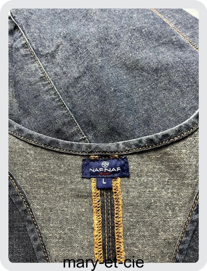 SOLDÉ - Robe en jean’s 100% coton - taille L - Naf Naf - photo numéro 4