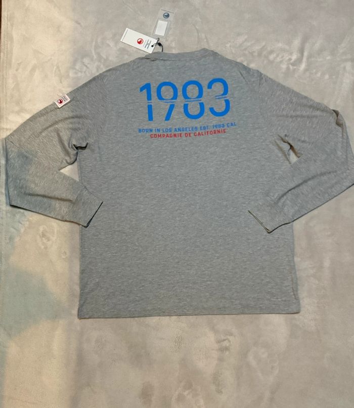 Compagnie de Californie - Tee-shirt manches longues "Long 83 sport" Gris, taille XL - photo numéro 5
