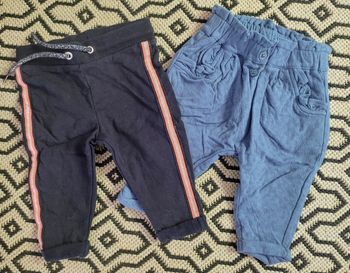 Lot 2 pantalon 6 mois molletonès