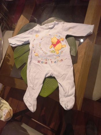 Grenouillère mixte Winny l'ourson Disney 3 mois a 6 mois