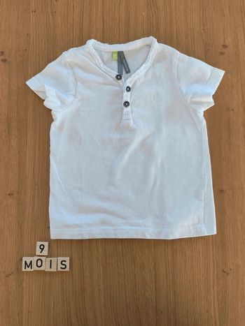 Tee-shirt blanc 9 mois