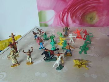 Lot de soldats indien vintage