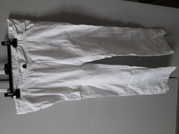 Pantalon de grossesse , maternité blanc Calin Kalin T 42