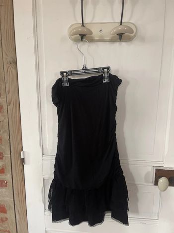Robe naf naf bustier noire avec un gros nœud devant