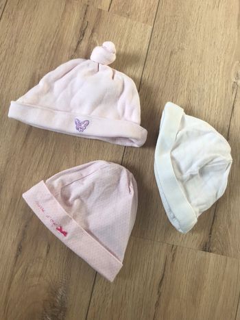 Lot de 3 petits bonnets