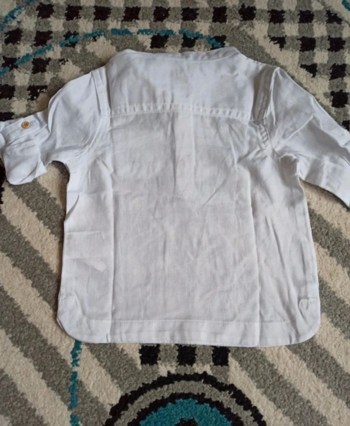 Ensemble chemise ML/MC et pantalon Jean - Taille 12 mois - photo numéro 6