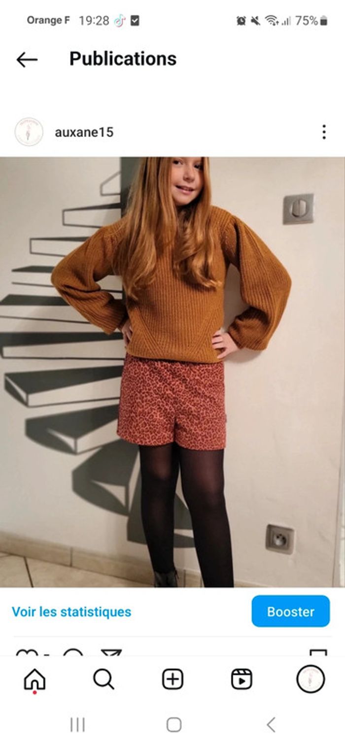 Ensemble short hiver b.nosy 13/14 ans - photo numéro 6