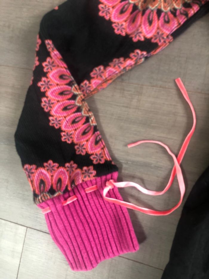 Robe rouge Desigual taille XS manches longues tricot - photo numéro 3