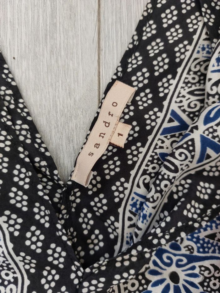 Blouse 100% soie Sandro taille 1 (S,36) - photo numéro 3