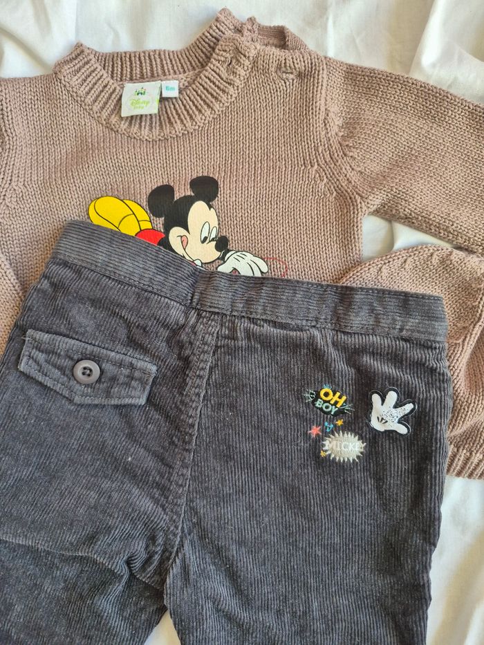 Ensemble bébé garçon Disney Mickey – 6 mois - photo numéro 3