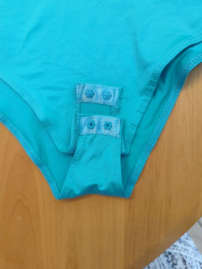 Body sans manches femme bleu turquoise - photo numéro 2