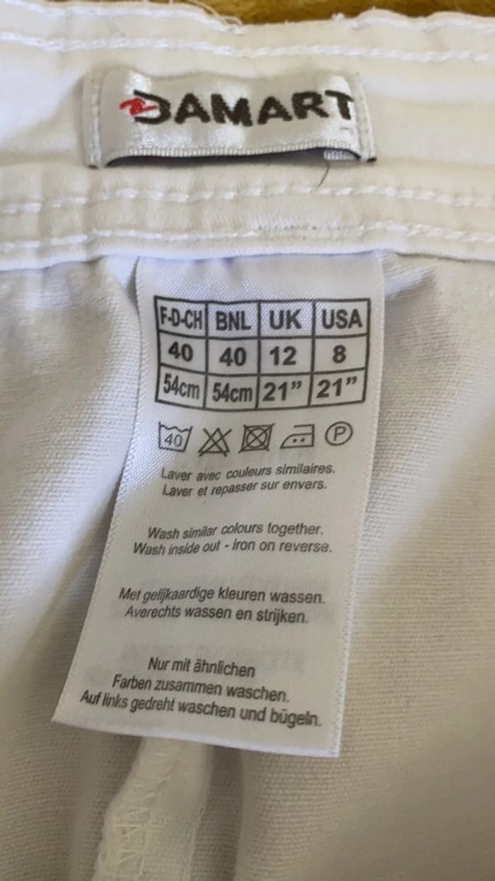 Jupe blanche femme taille 40 damart - photo numéro 2