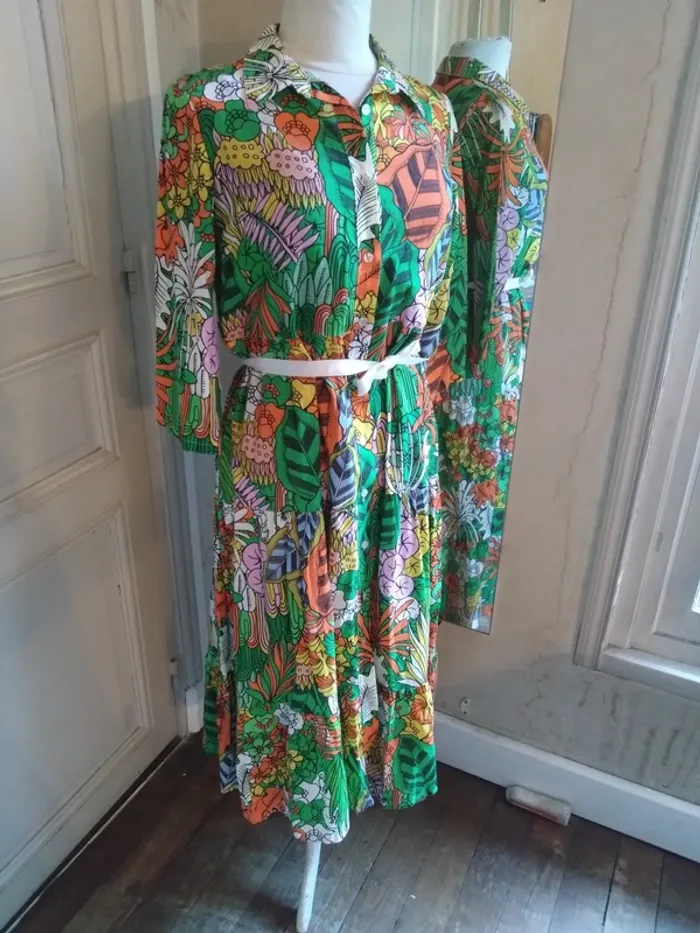 Robe longue Johanna bohème vintage années 70 – style hippie T36-38 - photo numéro 7