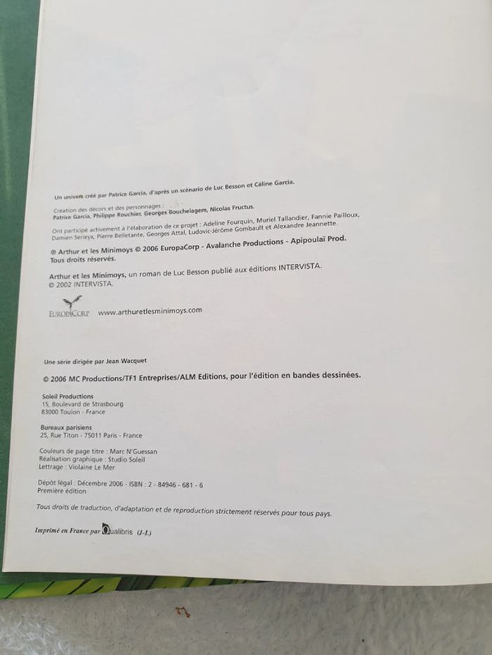 BD Arthur et les minimoys - photo numéro 3